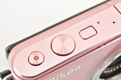 RARE! [Mint+] Nikon 1 S1 PINK Mirrorless Digital Camera  W zoom kit Ship from US