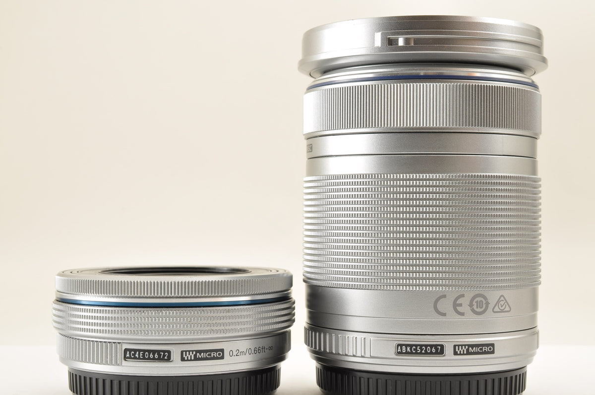 [Top Mint+ SC: 2969] OLYMPUS PEN E-PL8 White w/14-42mm & 40-150mm Lens US Ships