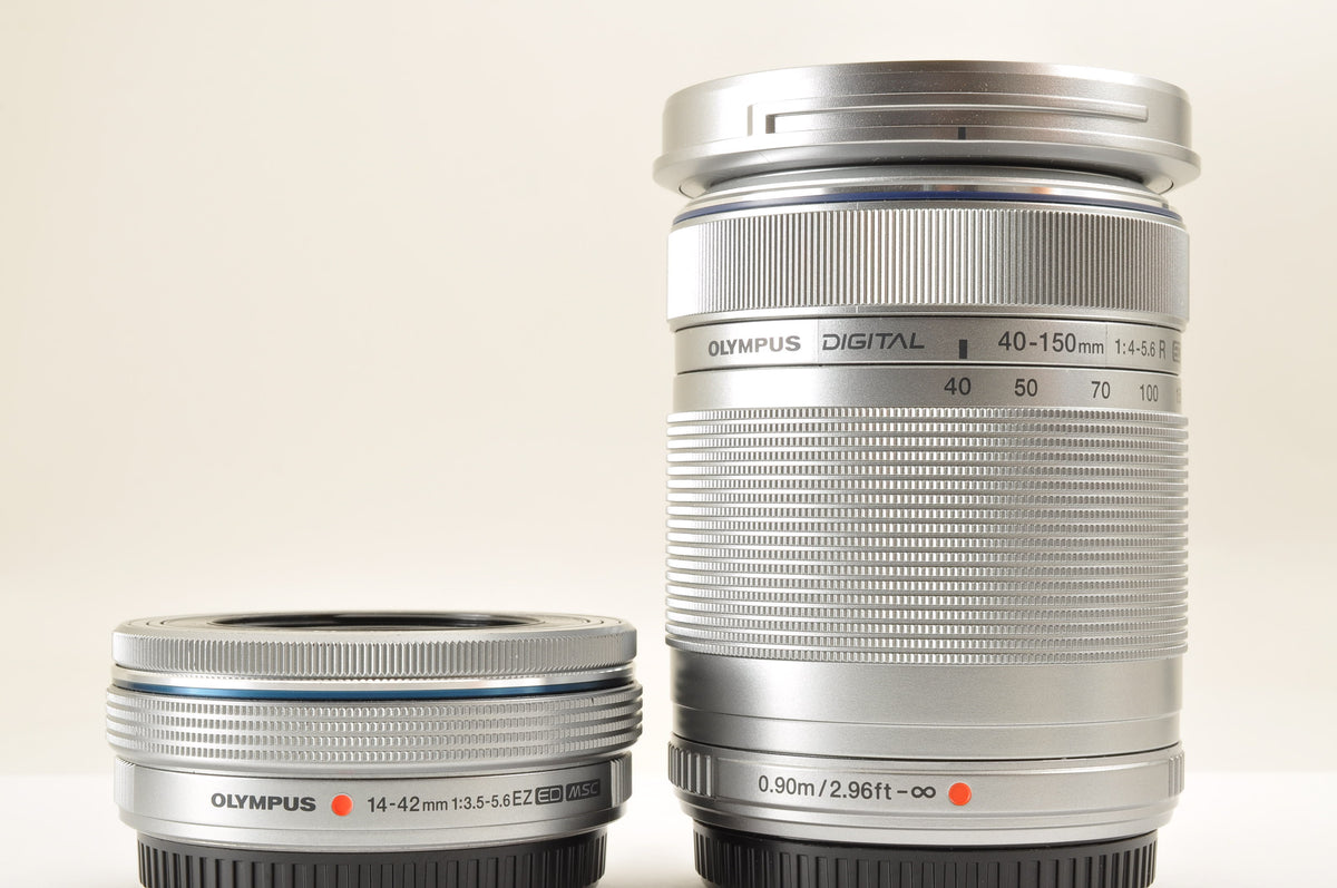[Top Mint+ SC: 2600] OLYMPUS PEN E-PL8 BROWN w/14-42mm & 40-150mm Lens US Ships