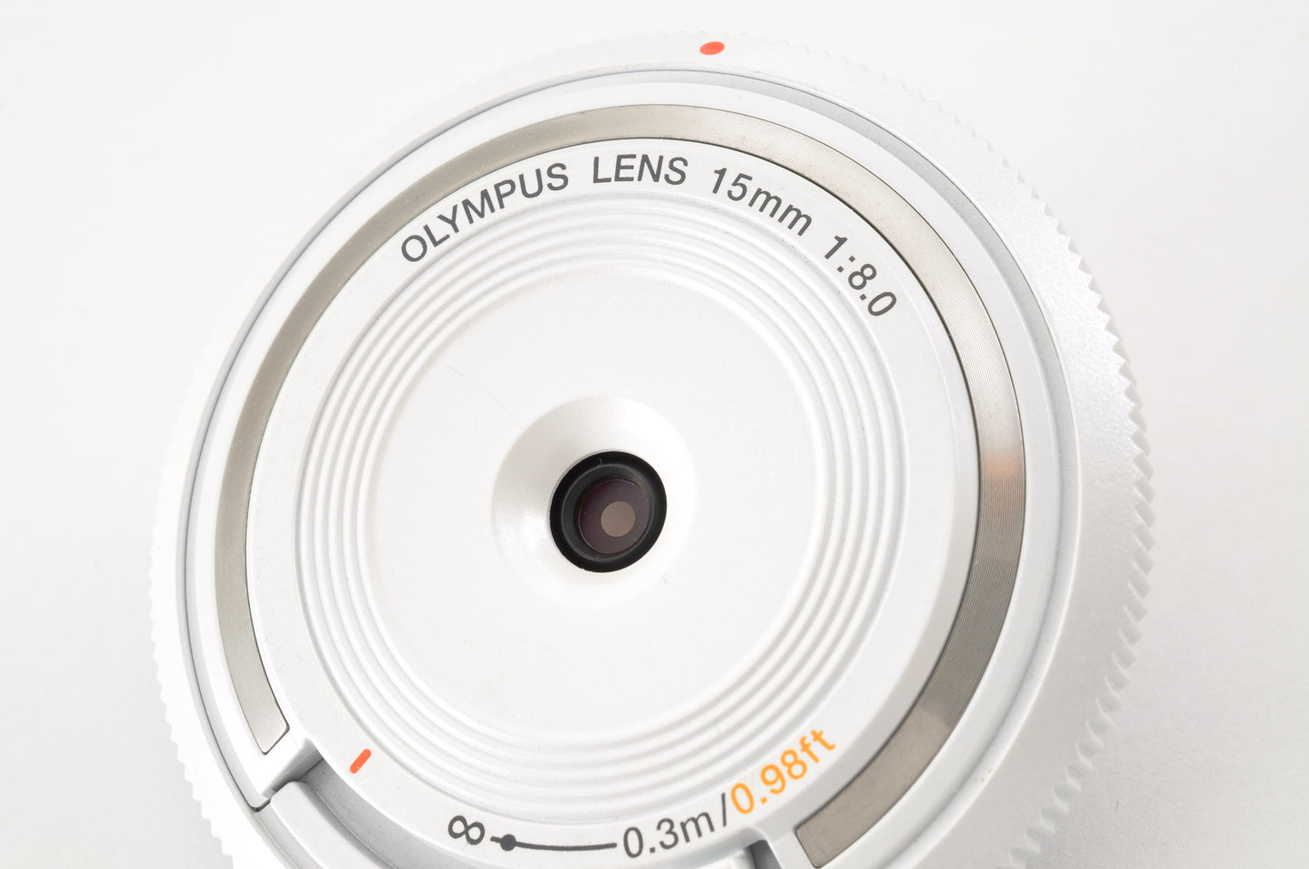 [Top Mint Count: 152] OLYMPUS PEN E-PL8 White & 15mm F/8 Body cap Lens USA