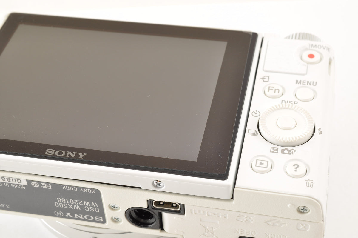 [Top Mint+] Sony DSC-WX500 White 18.2MP 30x Digital Camera in Case US OR Stock