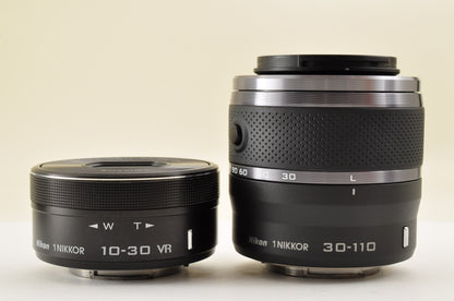 [Mint+ SC: 22229] Nikon 1 J5 Black Double Zoom Kit 10-30mm PD 30-110mm US Ships