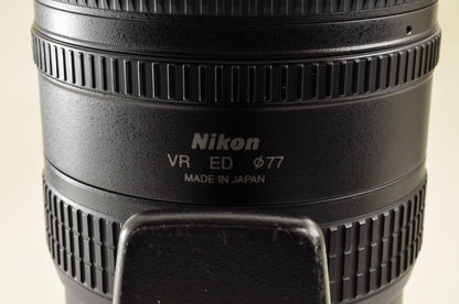 [US Duty Paid] Nikon AF NIKKOR 80-400mm f/4.5-5.6 D ED VR Zoom Lens Ship from US