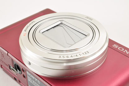 [US Duty Paid] Sony DSC-WX500 RED 18.2MP 30x Digital Camera Multilingual US Ship