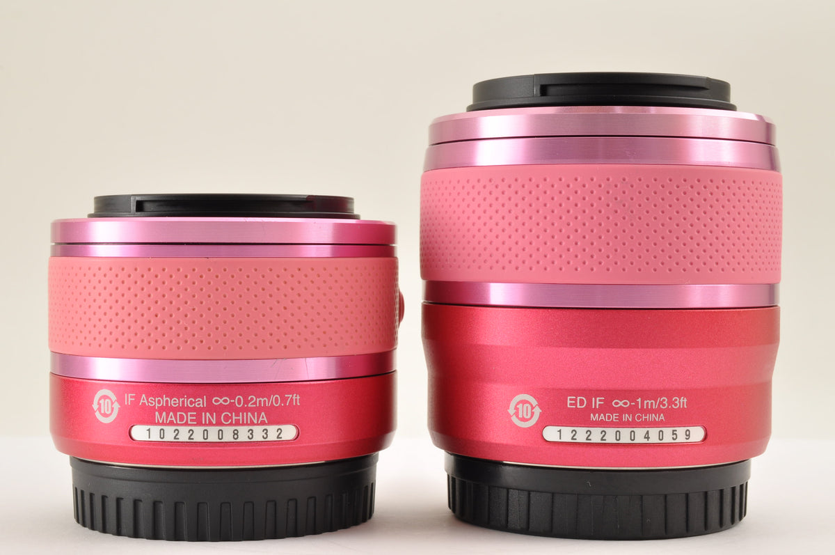 [Mint+++] Nikon 1 J2 Pink Digital Camera 10-30mm & 30-110mm Lens US OR Stock