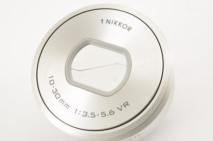 [Mint+++ SC:3038] Nikon 1 J5 Silver Double zoom Kit 10-30mm & 30-110mm US Ships