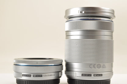 [Top Mint+ SC: 2600] OLYMPUS PEN E-PL8 BROWN w/14-42mm & 40-150mm Lens US Ships