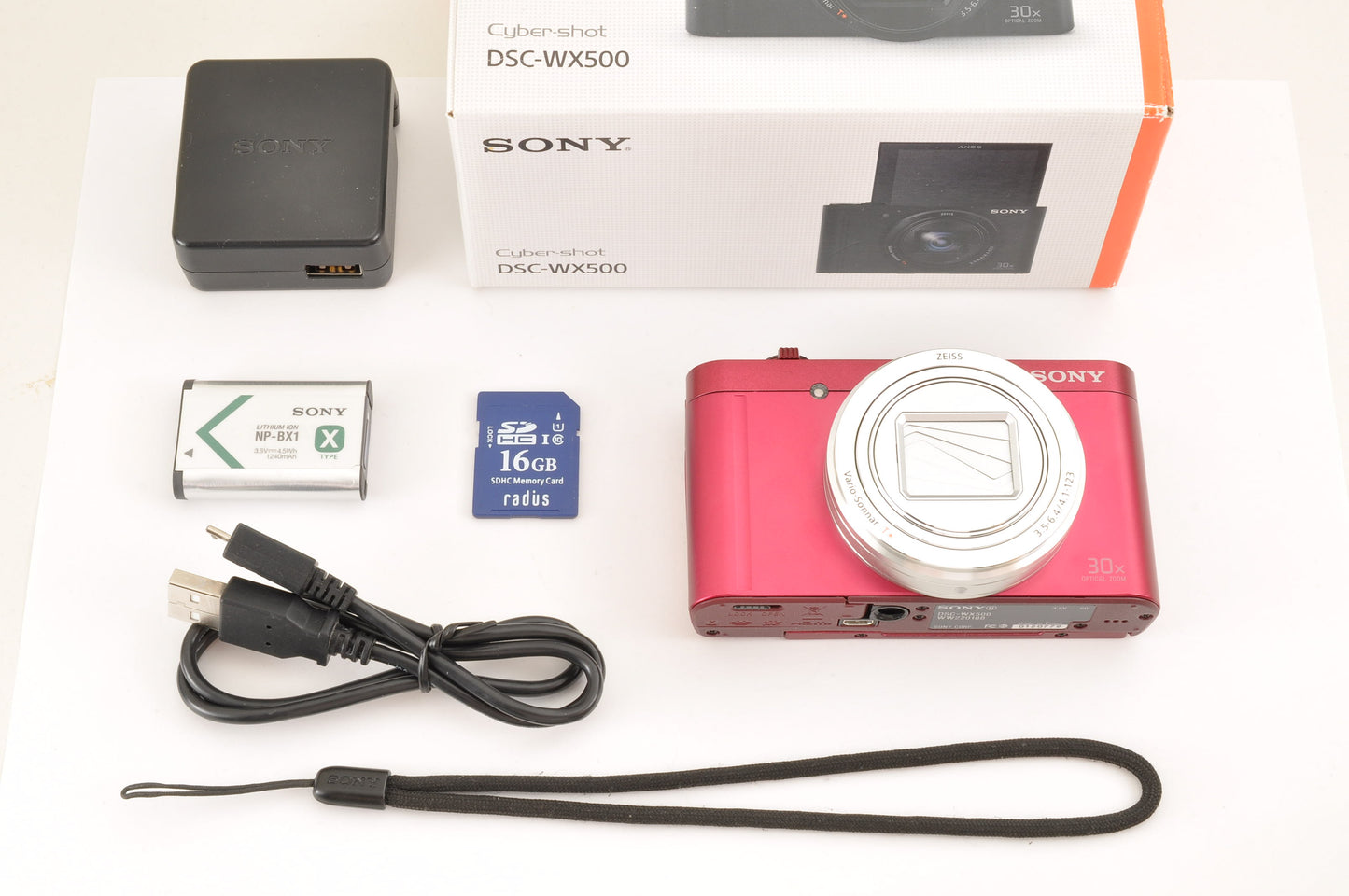 [Top Mint+] SONY Cyber-Shot DSC-WX500 Compact Digital Camera RED English US Ship