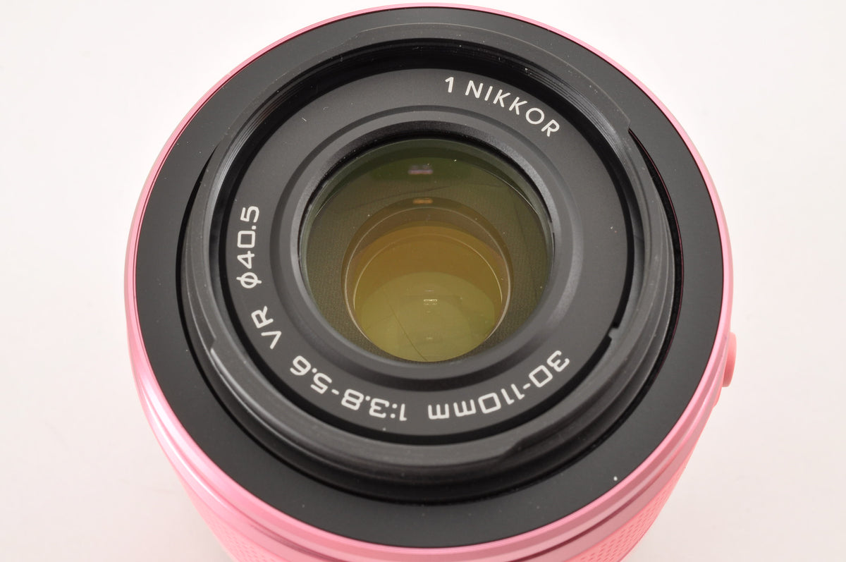 [Top Mint+] Nikon 1 J1 Pink 10.1MP Mirrorless Camera 10-30mm & 30-110mm US OR