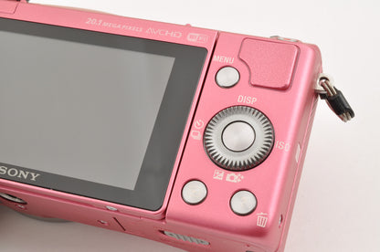 [US Duty Paid] SONY Alpha A5000 Digital Camera PINK & SELP1650 Lens English OK!