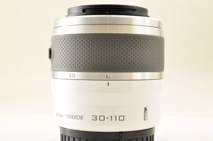 [Mint+++] Nikon 1 NIKKOR 30-110mm f/3.8-5.6 VR White Zoom lens Ship from US OR