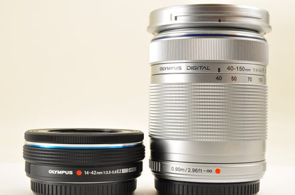 [US Duty Paid] OLYMPUS PEN E-P7 Mirrorless Camera Silver W zoom lens Kit US ship