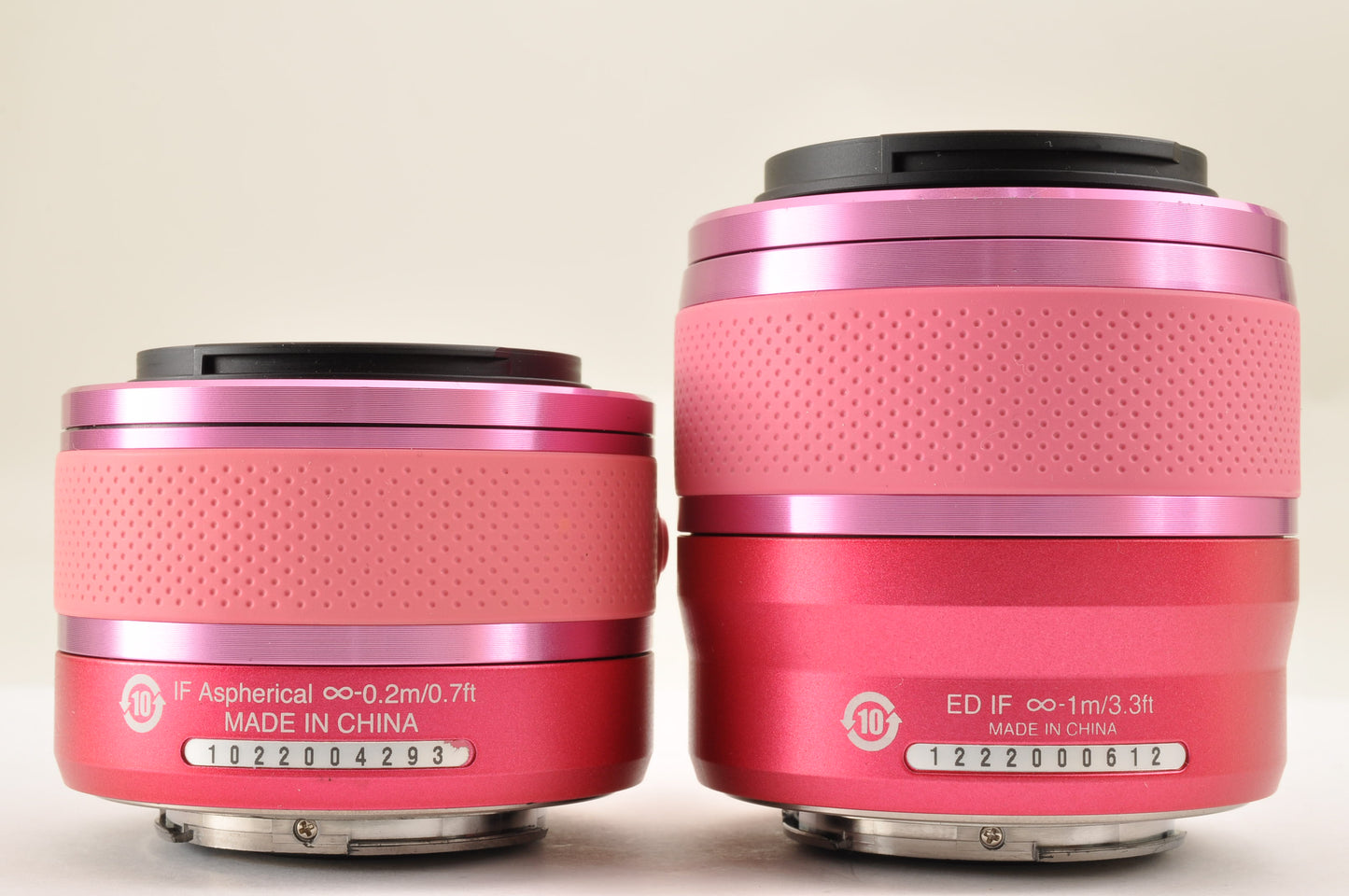 [US Duty Paid] Nikon 1 J2 Pink Digital Camera 10-30mm & 30-110mm Lens US Ships