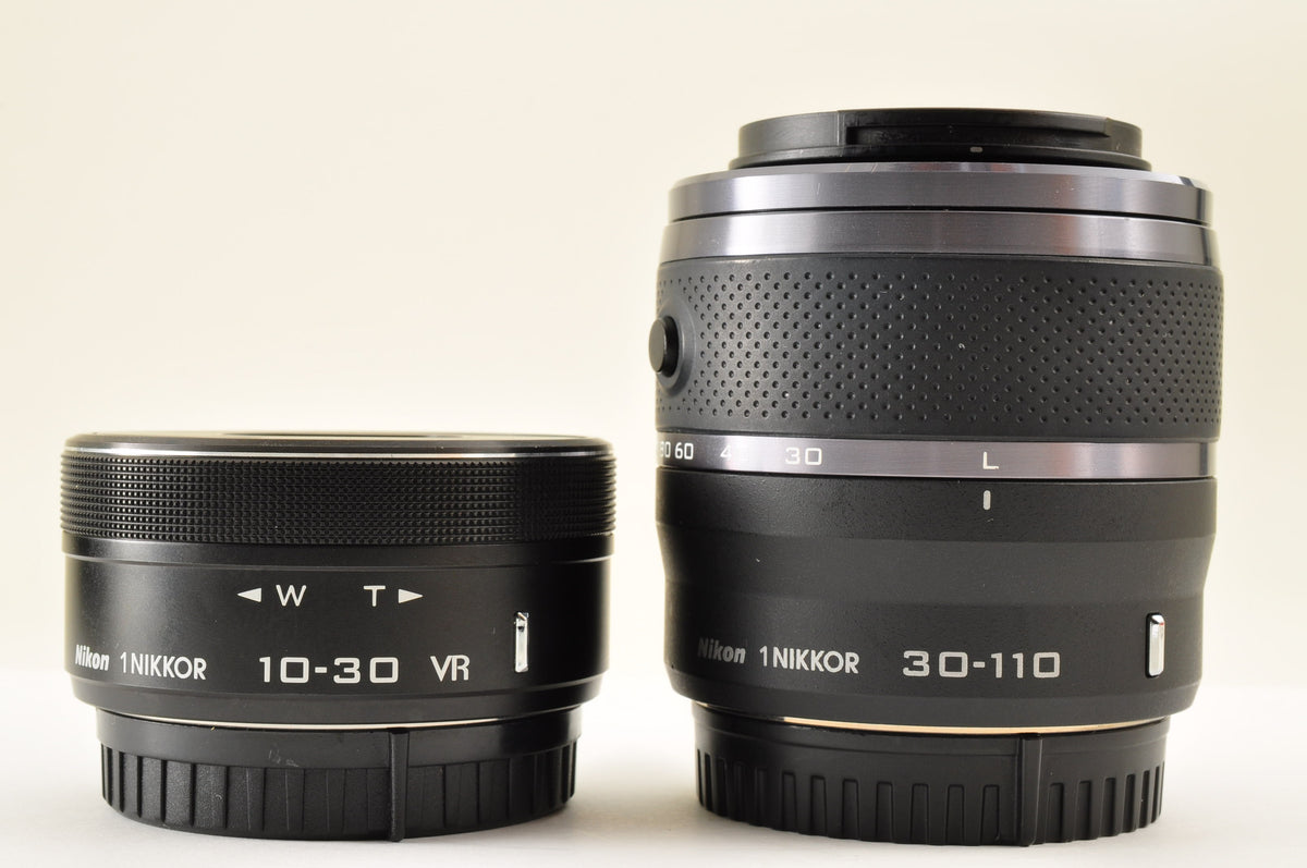 [Mint+++ SC: 2069] Nikon 1 J5 Black W zoom kit 10-30mm PD & 30-110mm US OR Stock