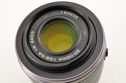 [Mint+++] Nikon 1 V1 Black Mirrorless Camera 10-30mm & 30-110mm W zoom Lens Kit