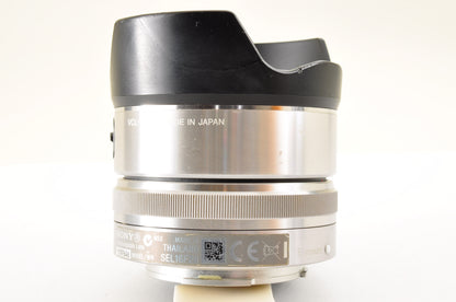 [Mint] SONY Alpha A6000 Mirrorless Camera Silver w/ SELP1650 & SEL16F28 USA