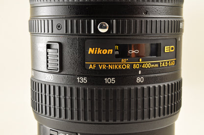 [Top Mint] Nikon AF NIKKOR 80-400mm f/4.5-5.6 D ED VR Zoom Lens Ship from USA