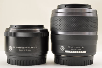 [Mint+ SC: 7296] Nikon 1 J5 Black Double Lens 18.5mm & 30-110mm VR Ship from US