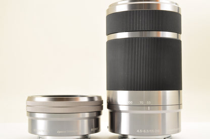 [Top Mint+ Count: 2004] Sony ILCE-6400Y a6400 Silver w/ SELP1650 SEL55210 USA