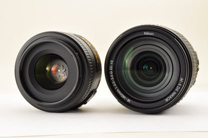 [Top Mint SC: 5804] Nikon D5600 24.2 MP DSLR 18-140mm VR Kit &35mm F/1.8 G USA
