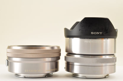[Mint+++] SONY A6000 ILCE-6000Y SILVER SELP1650 & 16mm Fisheye converter US OR