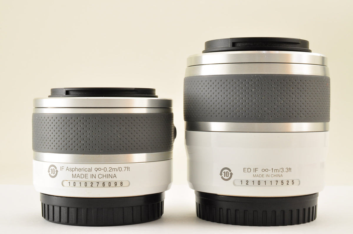 [Mint+] Nikon 1 NIKKOR 10-30mm & 30-110mm VR White W zoom Camera lens US Stock