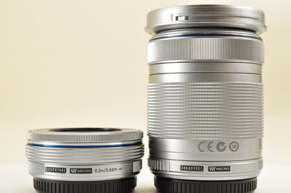 [Top Mint+++] OLYMPUS PEN E-P7 Mirrorless Camera White W zoom lens Kit US ships