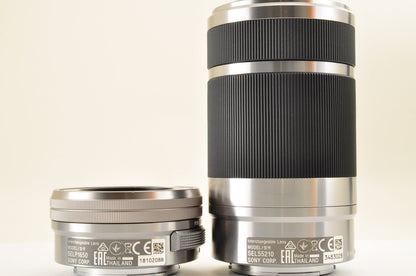 [Top Mint+ Count: 2004] Sony ILCE-6400Y a6400 Silver w/ SELP1650 SEL55210 USA