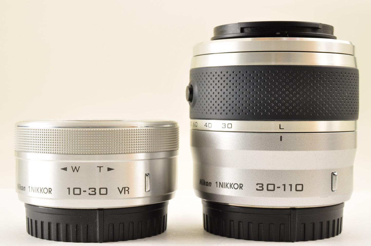 [Mint+++ SC:13558] Nikon 1 J5 Silver Double zoom Kit 10-30mm & 30-110mm US Ships