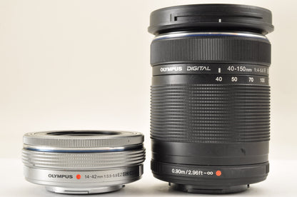 [Mint] OLYMPUS OM-D E-M10 Mirrorless Camera w/ 14-42mm 40-150mm Lens US OR Stock