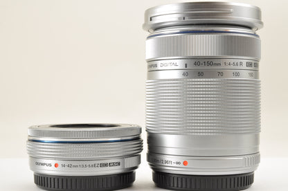 [US Duty Paid] OLYMPUS PEN E-PL8 Brown 14-42mm 40-150mm Lens Count:1917 From USA