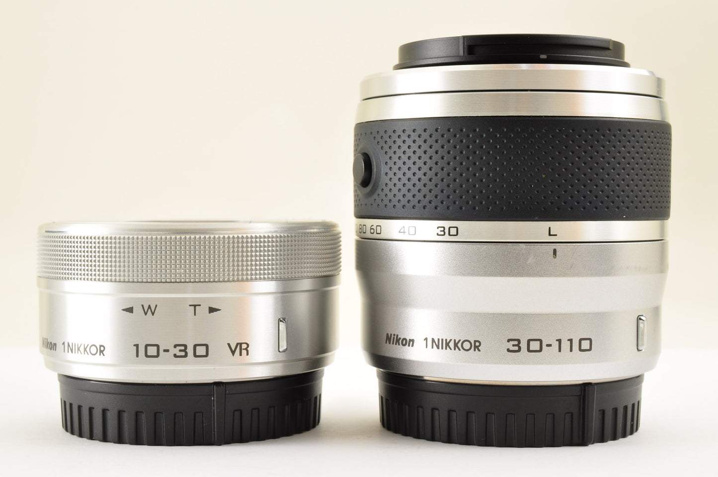 [Mint+ SC: 101] Nikon 1 J5 Silver Double Lens Kit 10-30mm & 30-110mm US Ships