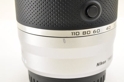 [Mint+ SC: 101] Nikon 1 J5 Silver Double Lens Kit 10-30mm & 30-110mm US Ships