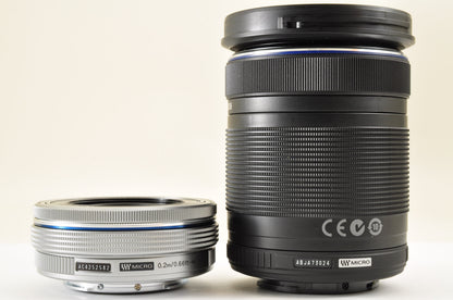 [US Duty Paid] OLYMPUS OM-D E-M10 Mirrorless Camera w/ 14-42mm 40-150 Lens USA