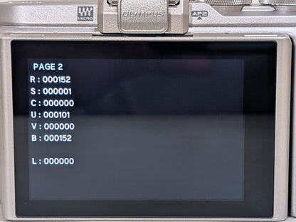 [Top Mint Count: 152] OLYMPUS PEN E-PL8 White & 15mm F/8 Body cap Lens USA