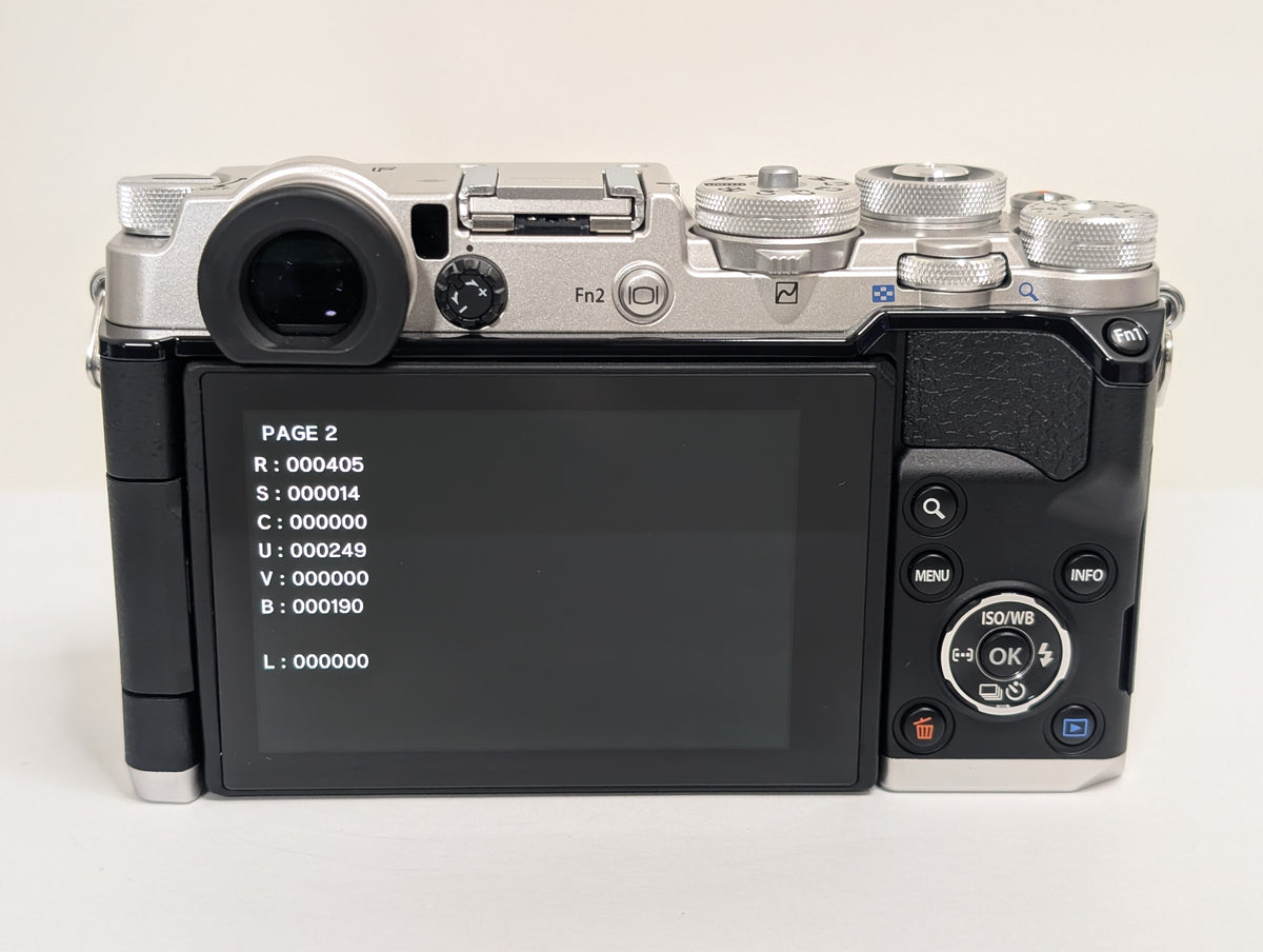 [Top Mint+++] Olympus PEN-F 20.3MP Digital Mirrorless Silver Body SC: 405 US OR