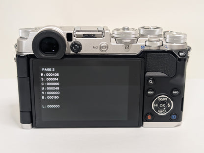 [Top Mint+++] Olympus PEN-F 20.3MP Digital Mirrorless Silver Body SC: 405 US OR