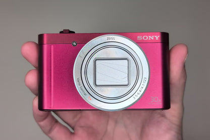 [US Duty Paid] Sony DSC-WX500 RED 18.2MP 30x Digital Camera Multilingual US Ship