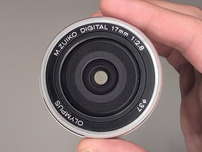 [Top Mint+] OLYMPUS M.ZUIKO DIGITAL 17mm f/2.8 Pancake Lens Silver  US OR Stock