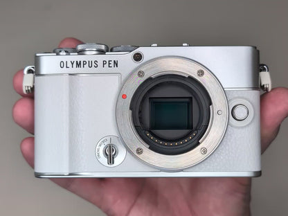 [Top Mint+++] OLYMPUS PEN E-P7 Mirrorless Camera White W zoom lens Kit US ships