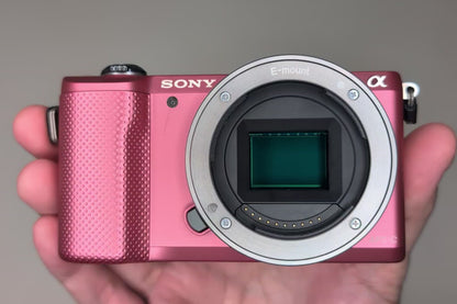 [US Duty Paid] SONY Alpha A5000 Digital Camera PINK & SELP1650 Lens English OK!