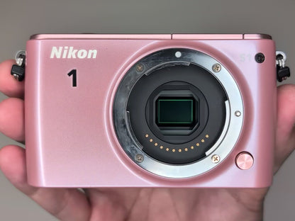 RARE! [Mint+] Nikon 1 S1 PINK Mirrorless Digital Camera  W zoom kit US OR Stock