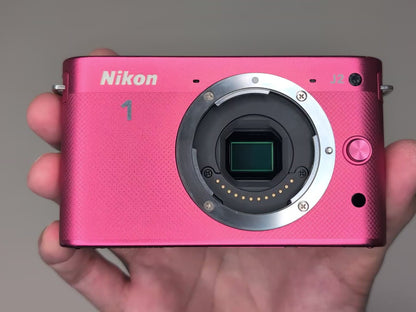[Mint+++] Nikon 1 J2 Pink Digital Camera 10-30mm & 30-110mm Lens US OR Stock