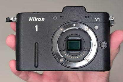 [Mint+++] Nikon 1 V1 Black Mirrorless Camera 10-30mm & 30-110mm W zoom Lens Kit