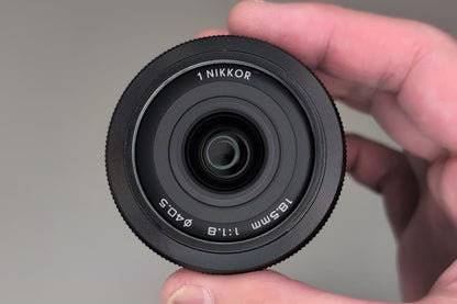 [US Duty Paid] Nikon 1 Nikkor 18.5mm F/1.8 BLACK Lens for Nikon 1 mount US Ship