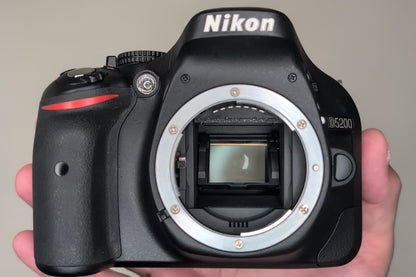 [Top Mint+] Nikon D5200 24.1MP Digital SLR BLACK w/ 18-55mm & 55-300mm US Stock