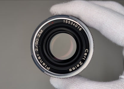 [Mint in BOX] Carl Zeiss Planar 50mm F/2 ZM BLACK Leica M Mount Lens From JAPAN 