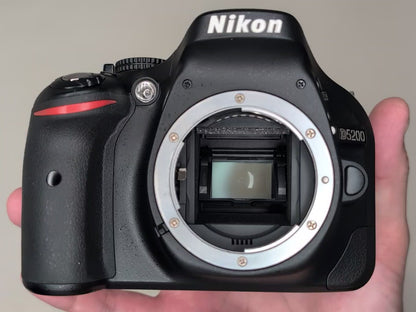 [Mint+++] Nikon D5200 24.1MP Digital SLR BLACK w/ 18-55mm & 55-300mm US Stock
