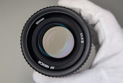 [Mint] Nikon Ai AF Nikkor 50mm f/1.4 D Standard Prime Lens w/ Case From USA
