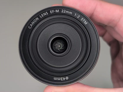[Top Mint+] Canon EF-M 22mm f/2 STM AF Lens Silver for EOS EF-M Mount US OR Ship